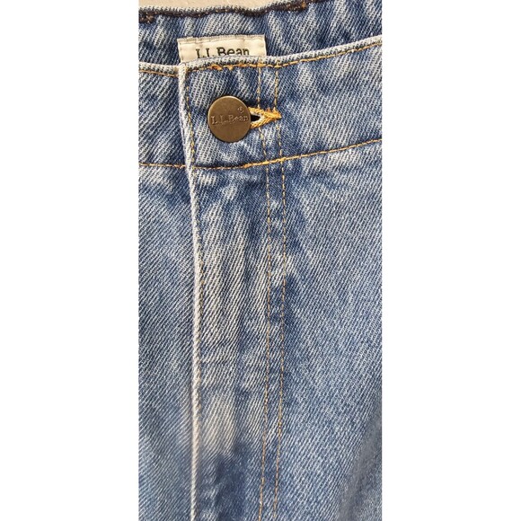 Vintage L.L. Bean Jeans Womens 18R Blue Denim Original Fit Relaxed Elastic Waist - Picture 3 of 9